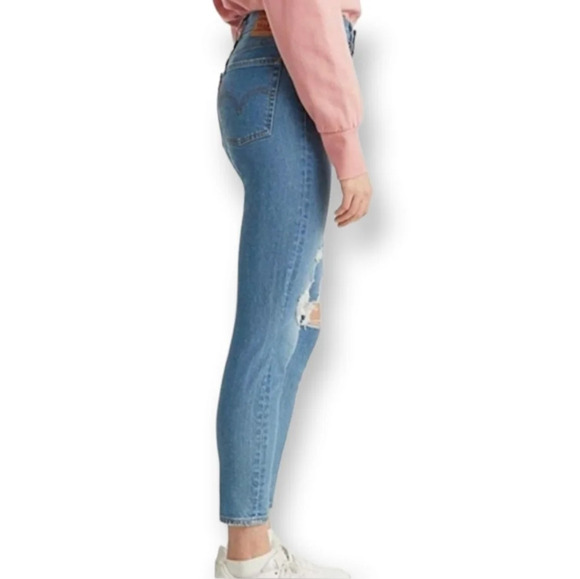 Levi's Wedgie Skinny Jeans in Arctic Freeze High Rise Button Fly Ankle 30 (10) - Picture 8 of 16